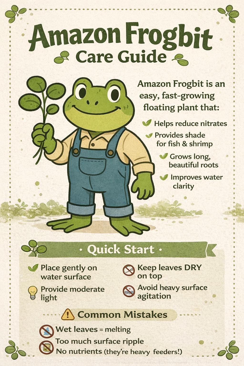 Amazon Frogbit care guide